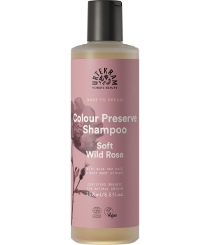 Urtekram Shampoing cheveux colorés à la Rose Sauvage Soft Wild Rose 250ml