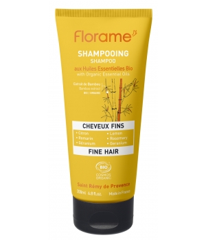 Florame Shampoing Cheveux Fins aux huiles essentielles sans sulfates 200ml