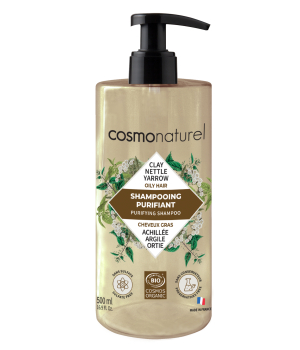 Cosmo Naturel Shampoing cheveux gras Achillée Argile Ortie 500ml