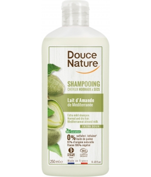 Douce Nature Shampoing Cheveux Normaux à secs lait d'amande 250ml