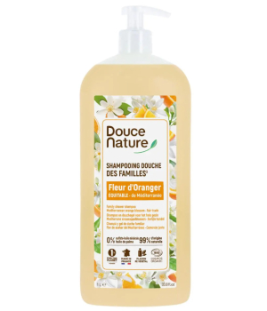 Douce Nature Shampoing douche des familles Fleur d'Oranger Méditerranée 1L