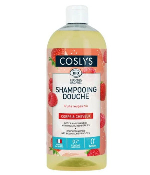 Coslys Shampoing douche Fruits rouges bio 1L