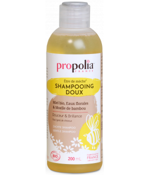 Propolia Shampoing Doux Bio Etre de mèche Miel et Bambou 200ml