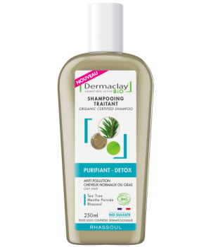 Dermaclay  Shampoing traitant purifiant détox 250ml