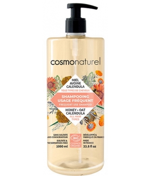 Cosmo Naturel Shampoing usage fréquent Miel Calendula Avoine 1L