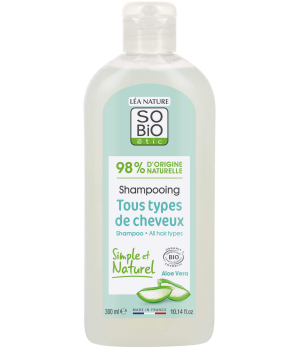 So'Bio étic Shampooing tous types de cheveux Aloe vera bio 300ml