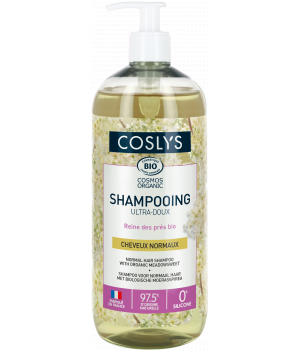 Coslys Shampooing ultra doux cheveux normaux à la reine des prés 1L