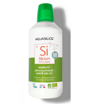 Aquasilice Silicium articulaire Bio bambou harpagophytum curcuma gingembre 1000ml