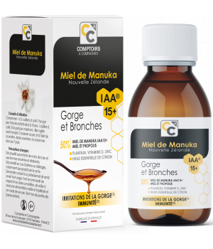 Comptoirs Et Compagnies Sirop gorge et bronches au miel de manuka IAA 15+ 100ml