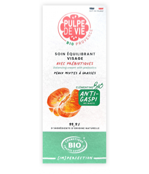 Pulpe De Vie Soin équilibrant visage avec Prébiotiques peaux mixtes à grasses 40ml