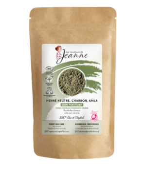 Les Couleurs De Jeanne Soin purifiant Henné neutre, Charbon, Amla 100g