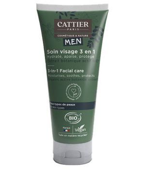 Cattier Soin visage 3 en 1 Homme 50ml