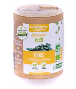 Nat et Form Spiruline Bio 200 comprimés