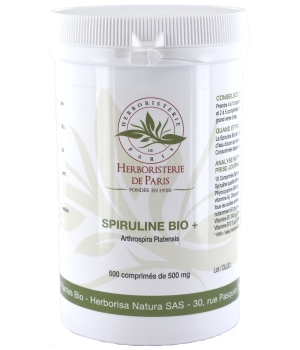 Herboristerie De Paris Spiruline bio + 500 comprimés de 500mg