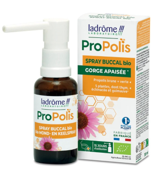 Ladrome Spray buccal BIO Propolis + 5 plantes 30ml