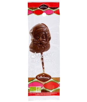 Anti-Gaspi Sucette Père Noël Chocolat au Lait 25g Belledonne