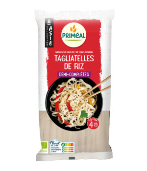 Primeal Tagliatelles de riz demi complètes 400g