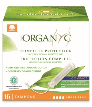 Organyc Tampon super plus avec applicateur compact Boîte de 16
