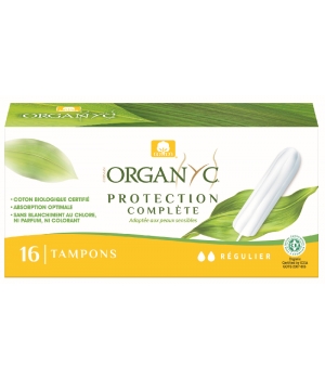Organyc Tampons Régulier sans applicateur Boîte de 16