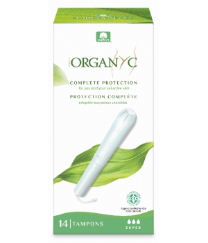 Organyc Tampons Super avec applicateur Boîte de 14
