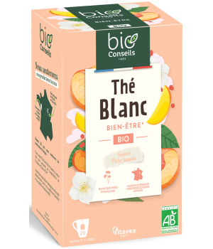 Bio Conseils Thé Blanc Pêche Jasmin bio 20 sachets