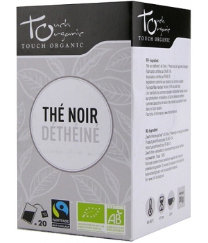 Touch Organic Thé noir Déthéiné 20 sachets