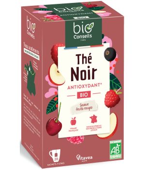 Bio Conseils Thé Noir Fruits Rouges bio 20 sachets