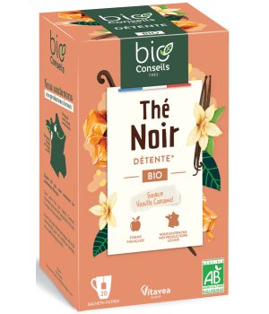 Bio Conseils Thé Noir Vanille Caramel bio 20 sachets