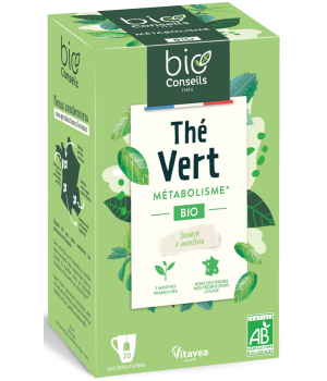 Bio Conseils Thé Vert 3 Menthes bio 20 sachets