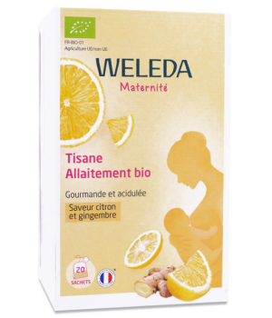 Weleda Tisane allaitement bio citron gingembre 20 sachets