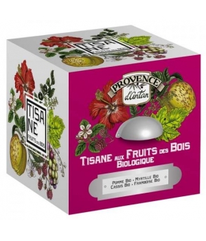 Provence D Antan Tisane Be Cube Fruits des bois bio 24 sachets 60g boite métal