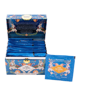 Provence D Antan Thé de noel Gingembre Cannelle Orange 20 sachets boite metal
