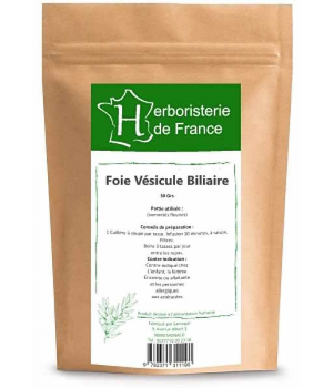 Herboristerie De France Tisane Foie vésicule biliaire 30g