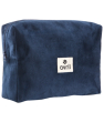 Maquillage bio Avril Trousse velours bleue 22x16cm