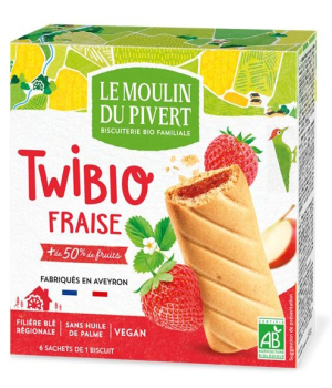 Le Moulin Du Pivert Twibio Fourrés Fraise 150g