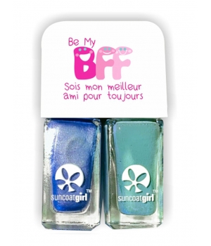 Suncoatgirl Duo vernis Twinnies (Baby Blue et Creamy Turquoise) 2x5ml