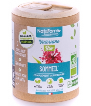 Nat et Form Valériane Bio 90 gélules