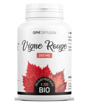 GPH Diffusion Vigne Rouge Bio 250 mg 200 gélules végétales