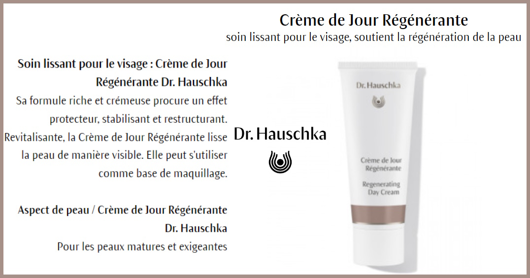 la creme de jour regenerante dr hauschka aide a lisser les peaux devitalisees matures et exigeantes
