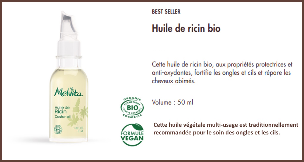 Huile de ricin bio - Melvita